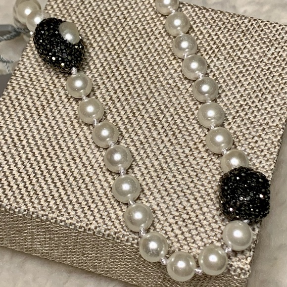 30IN Long Shell Pearl Sparkly Necklace NWT - Picture 7 of 9